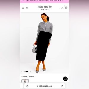 Kate Spade Bow Pencil Skirt